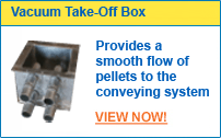 Image: Vacuum Take Off Box - Provides a smooth flow of pellets to the conveying system - more information