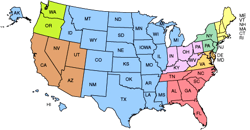 US Local Sales Representation Map
